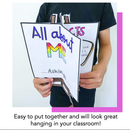 All About Me Writing Activity | 3D Easels | Back to School Craft