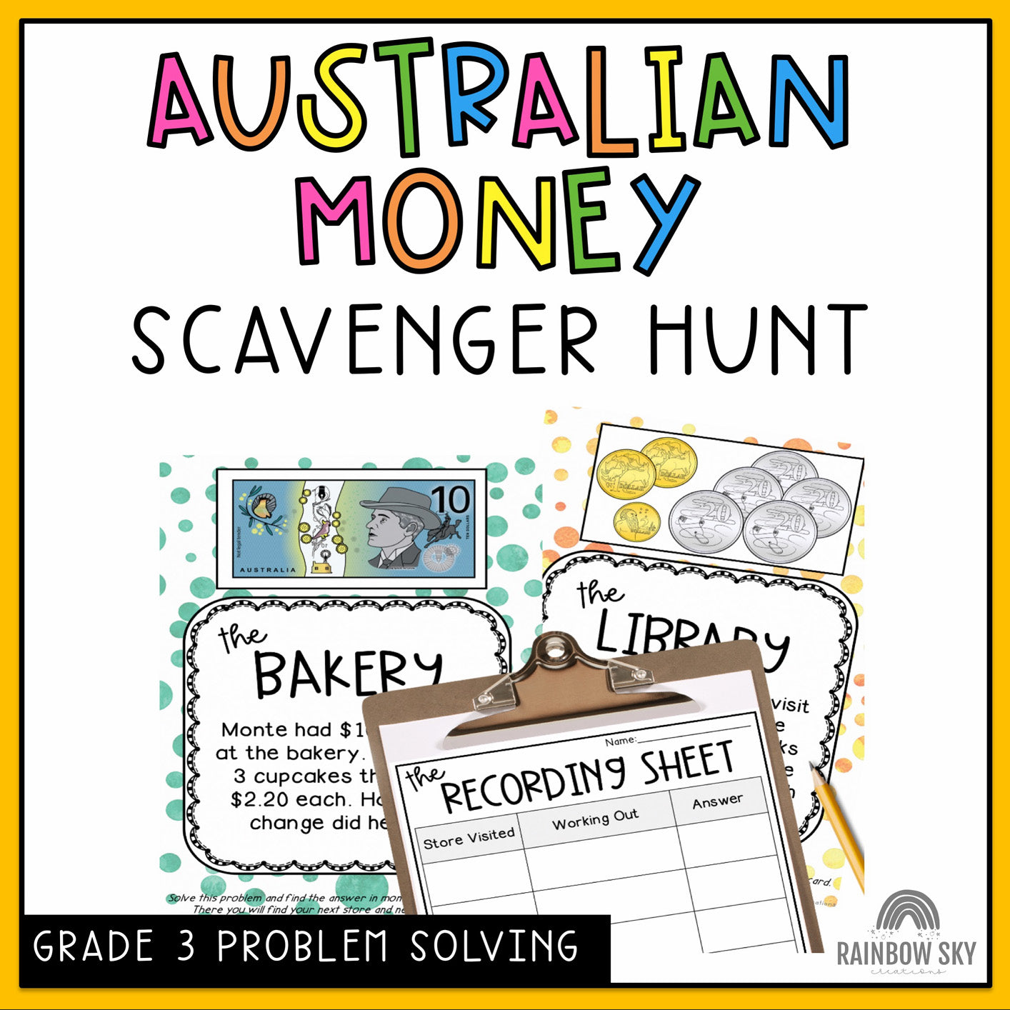 Australian Money Investigation | Hands on Australian Money Word Problems | Year 3