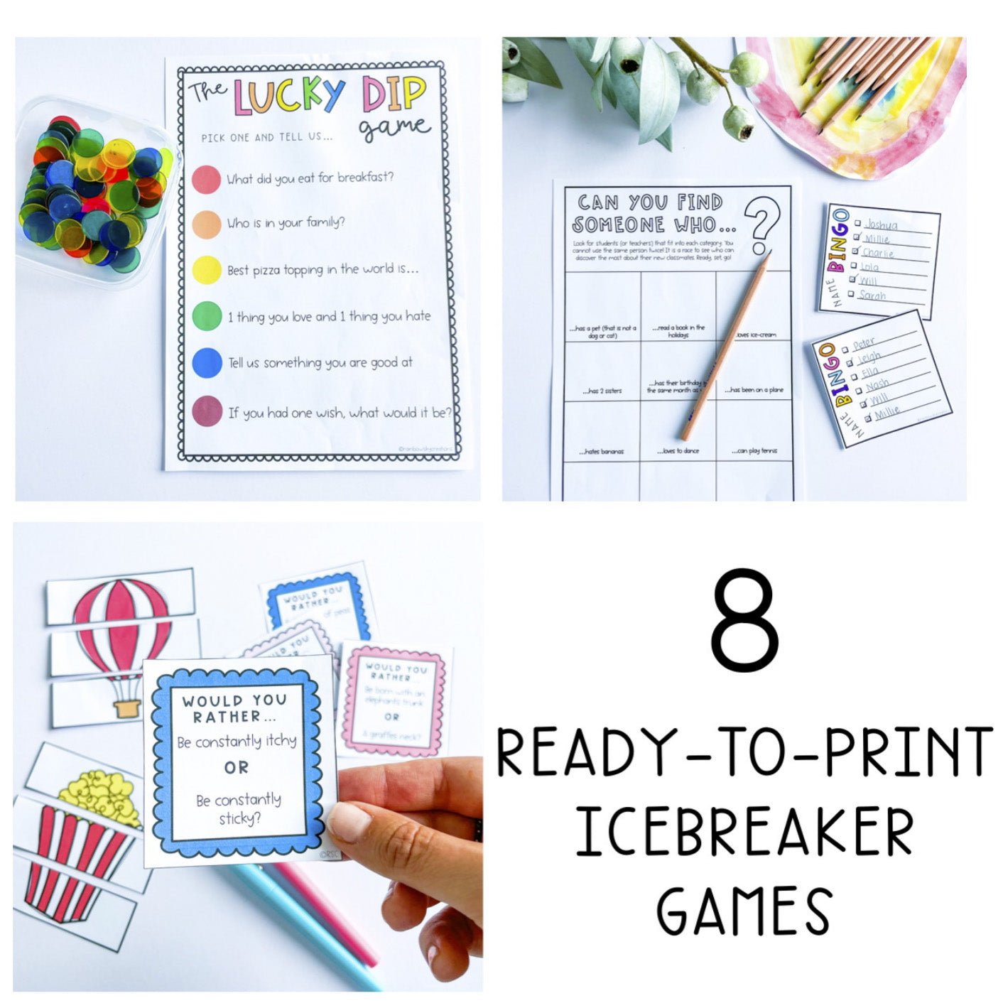 Back to School Ice Breaker Games | Ready-to-print ice-breakers