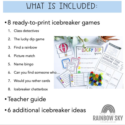 Back to School Ice Breaker Games | Ready-to-print ice-breakers