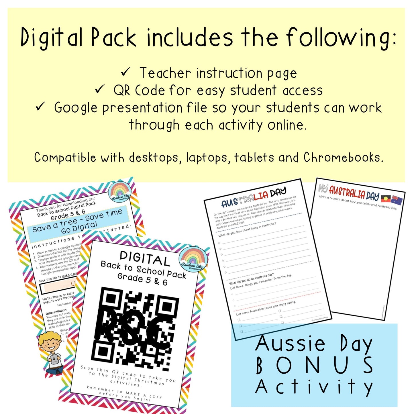 Aussie Back to School Activities | Grade 5 & 6 [Digital]