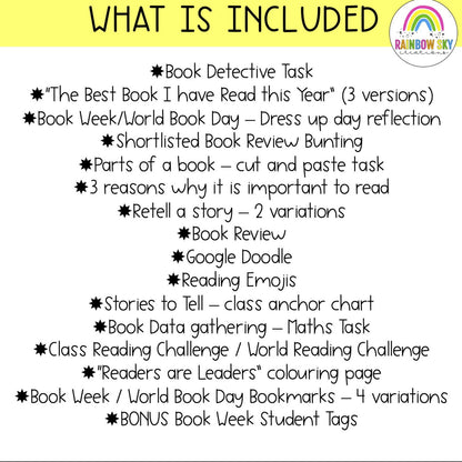 Book Week | World Book Week - Reading Activities | Kindergarten - 2nd Grade