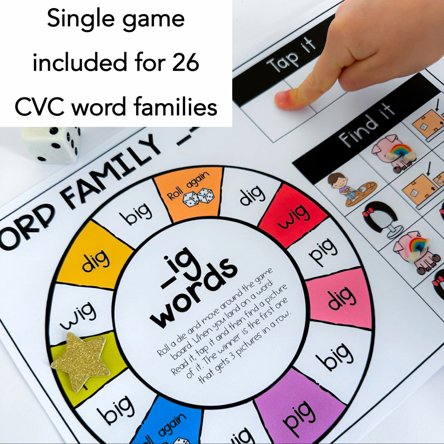 CVC Word Games | Reading Group Activity