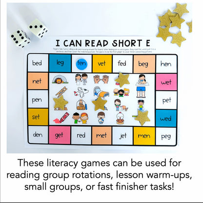 CVC Word Games | Reading Group Activity