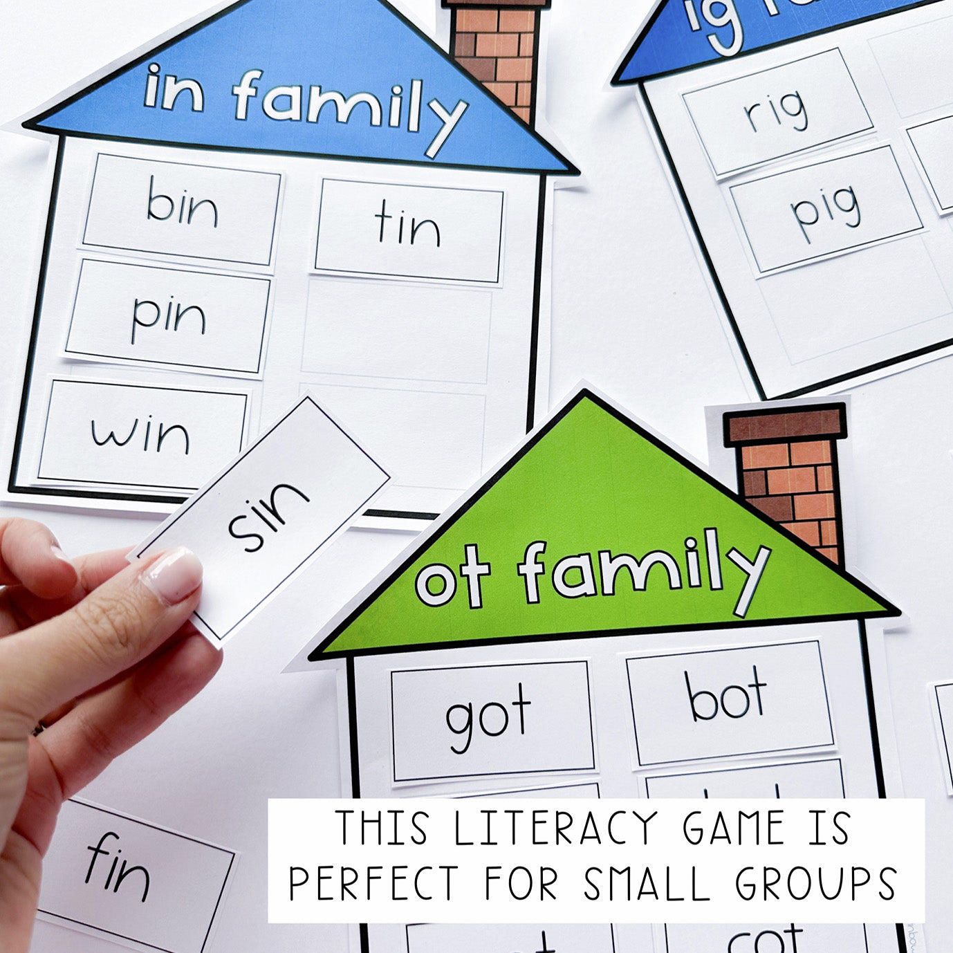 CVC Word Family Game | Kindergarten Language Activity