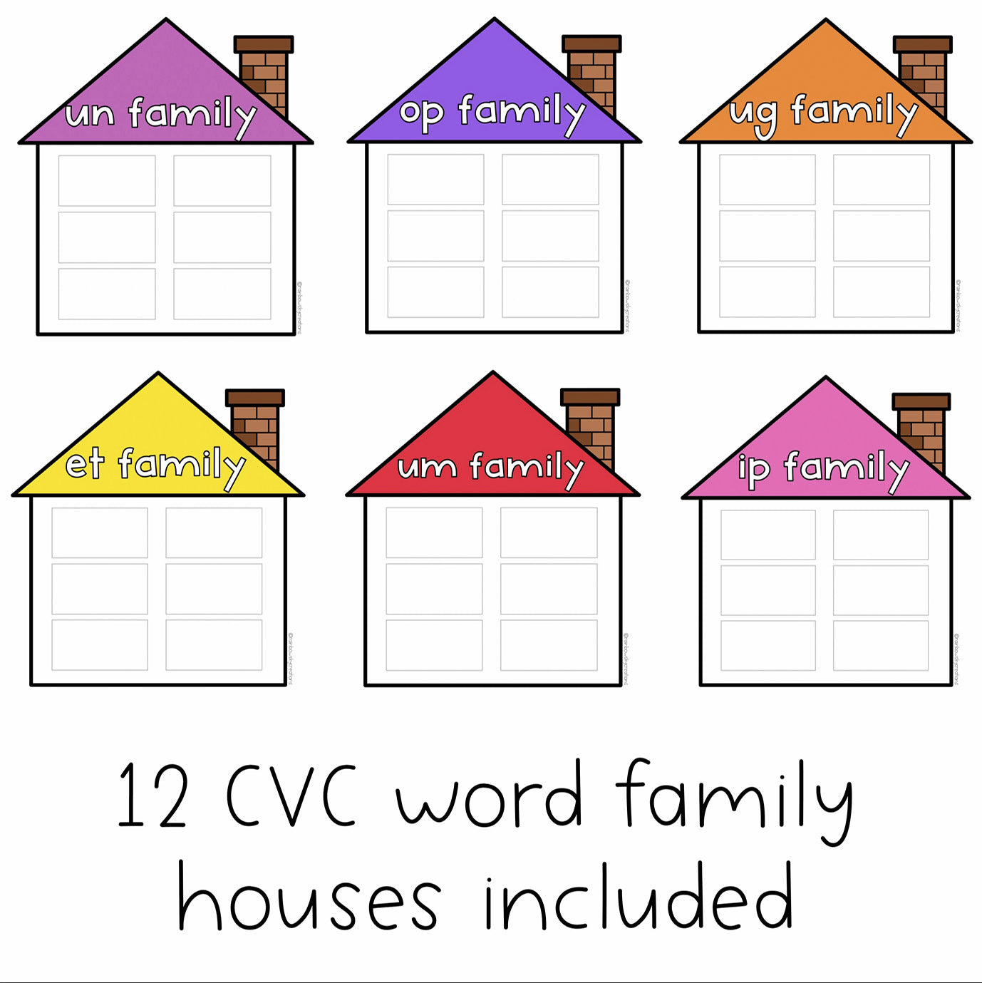 CVC Word Family Game | Kindergarten Language Activity