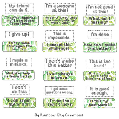 Growth Mindset Poster Display | Growth Mindset Posters | Cacti & Succulent Theme