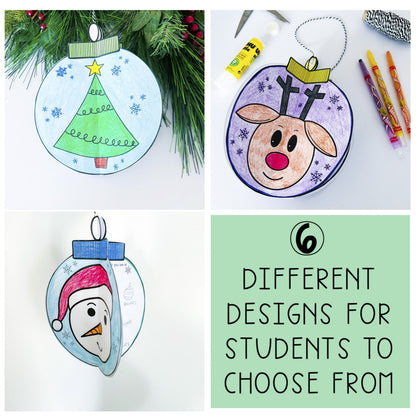 Christmas 3D Craft | Christmas Writing Activity