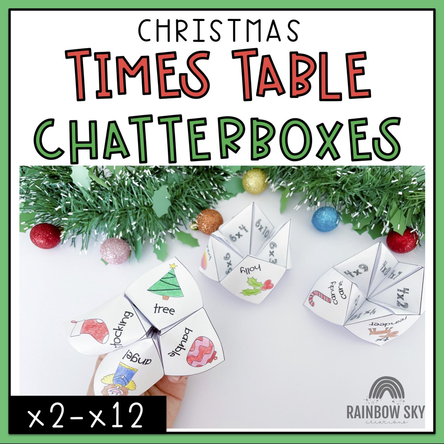 Christmas Times Table Fluency | December Math 3rd Grade 4th Grade