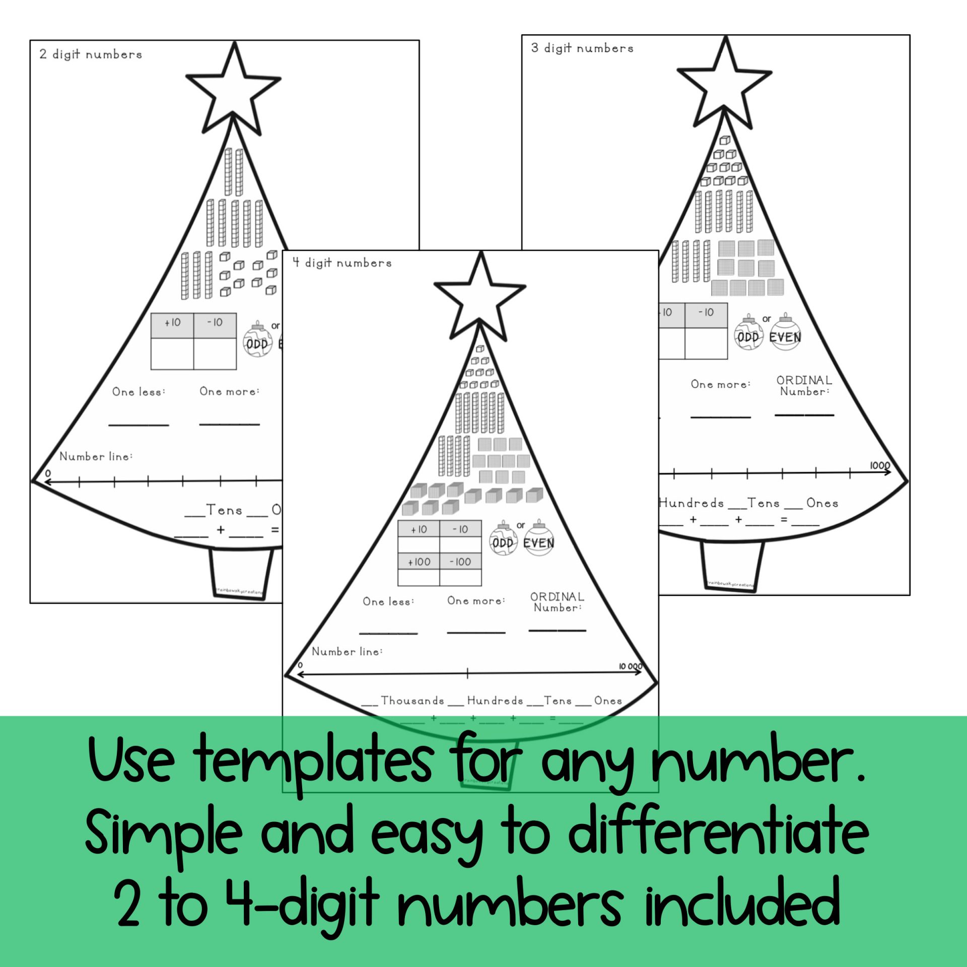 Christmas Number Sense Math Lesson