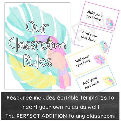 Classroom Rules / Positive Class Rules [Toucan theme]