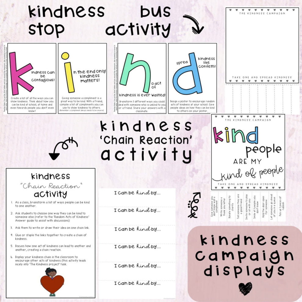 Kindness Activity Pack - Classroom Kindness Campaign – Rainbow Sky ...