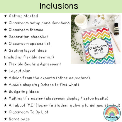 Classroom Setup Guide [Class decoration checklist]