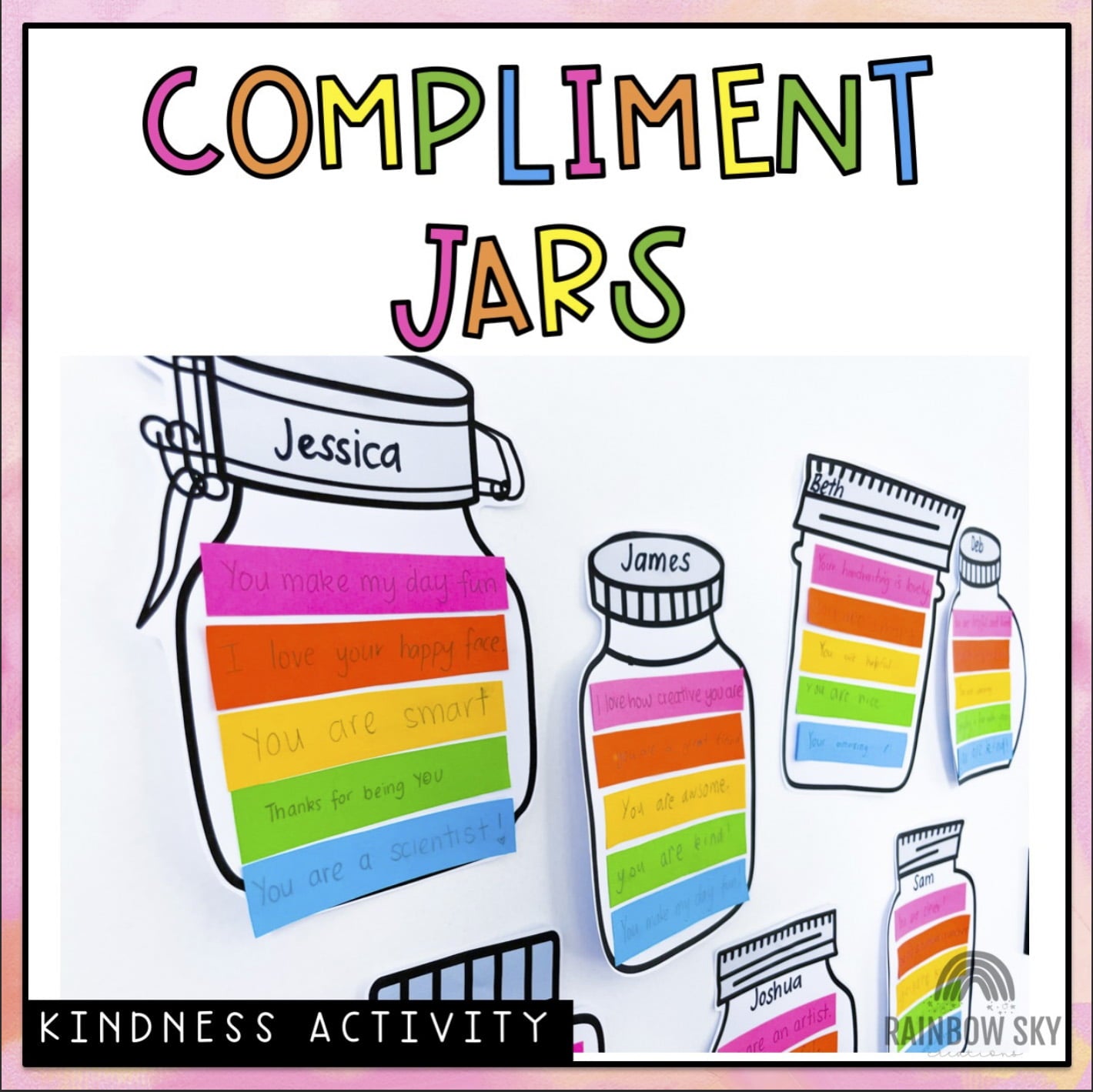 Compliment Jars | Compliment Kindness Craft