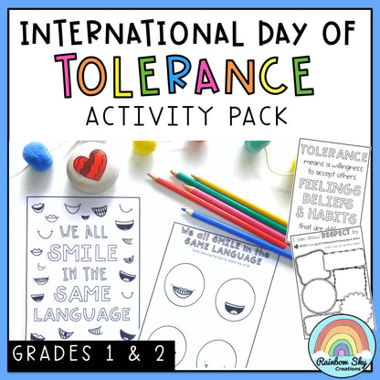 Tolerance & Diversity Activities | International Day for Tolerance SEL | Yr 1-2