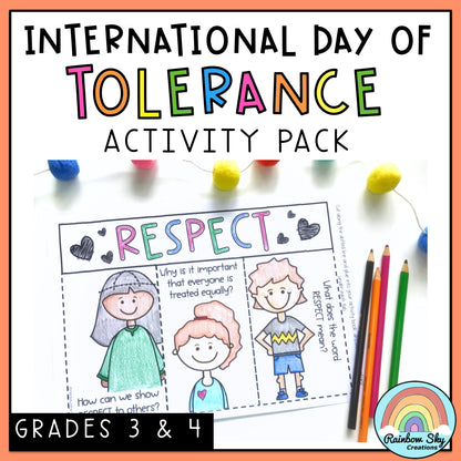 Tolerance & Diversity Activities | International Day for Tolerance SEL | Yr 3-4