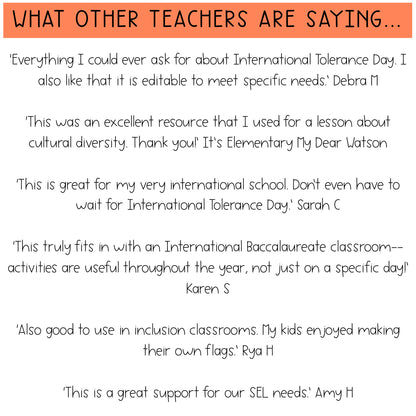 Tolerance & Diversity Activities | International Day for Tolerance SEL | Yr 3-4