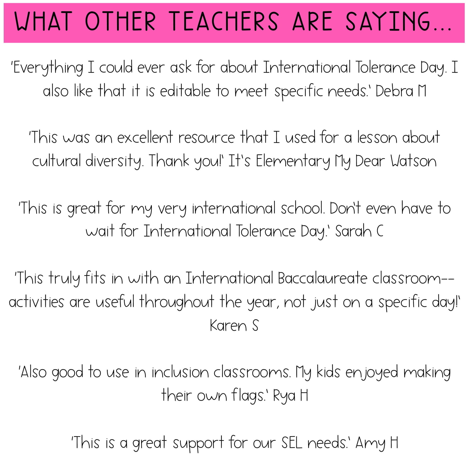 Tolerance & Diversity Activities | International Day for Tolerance SEL | Yr 5-6