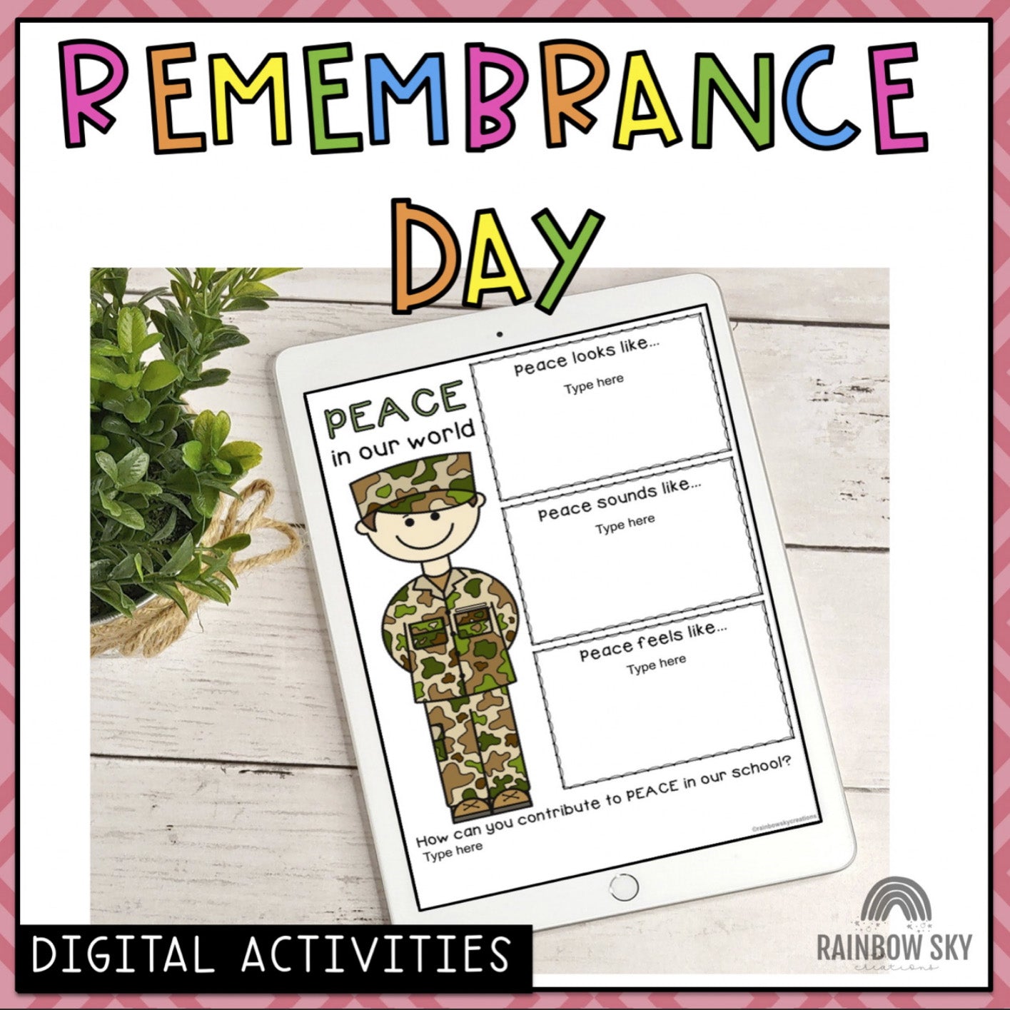 DIGITAL Remembrance Day Activities | Years 3 - 6 | Paperless