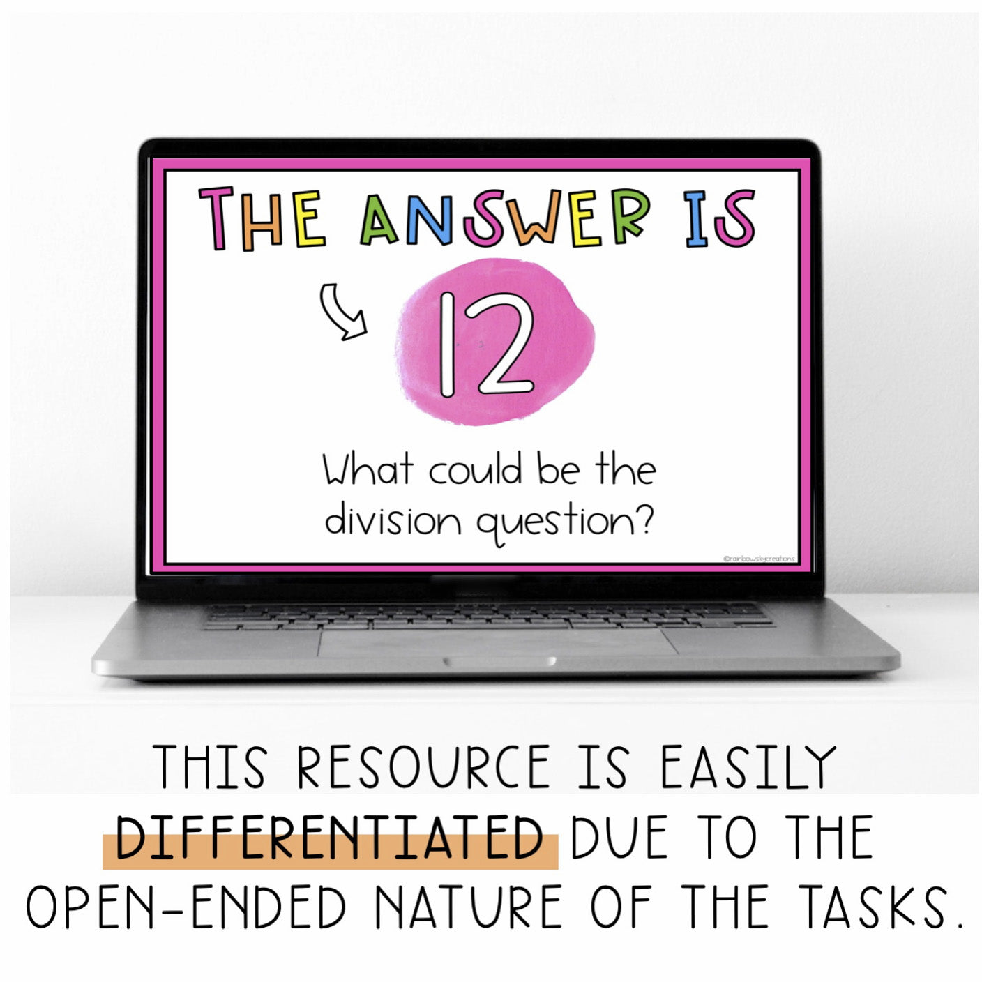 Division Open Ended Problems | Division Fact Math Centers