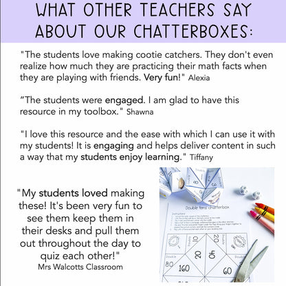 Doubles and Halves Chatterboxes | Doubling Maths Centres