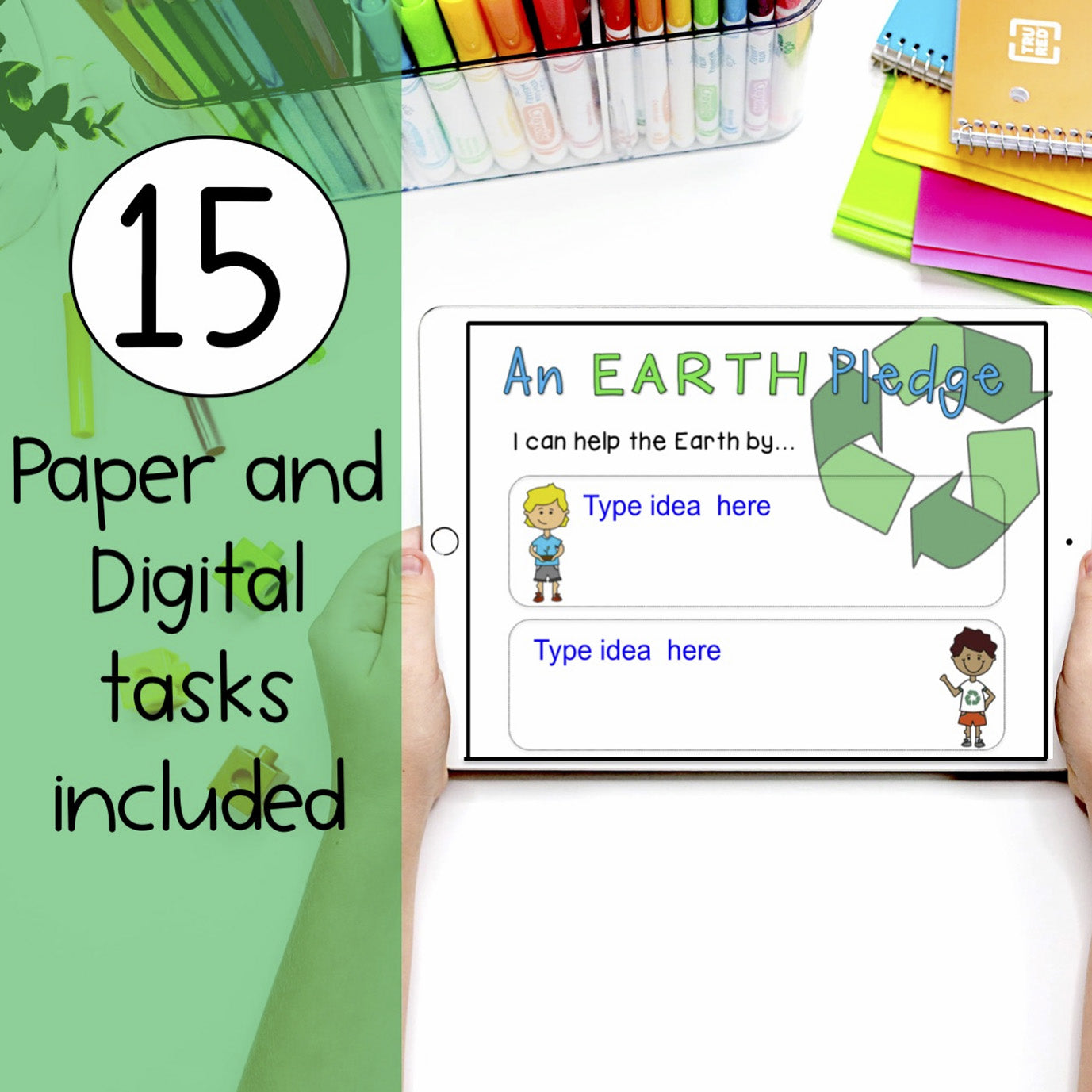 EARTH DAY Pack | Years 1-2 { PAPER & DIGITAL VERSION} Distance Learning