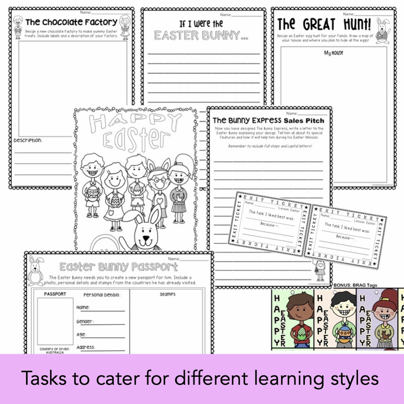 Easter Activities Australia | Easter Worksheets Grades 1-2