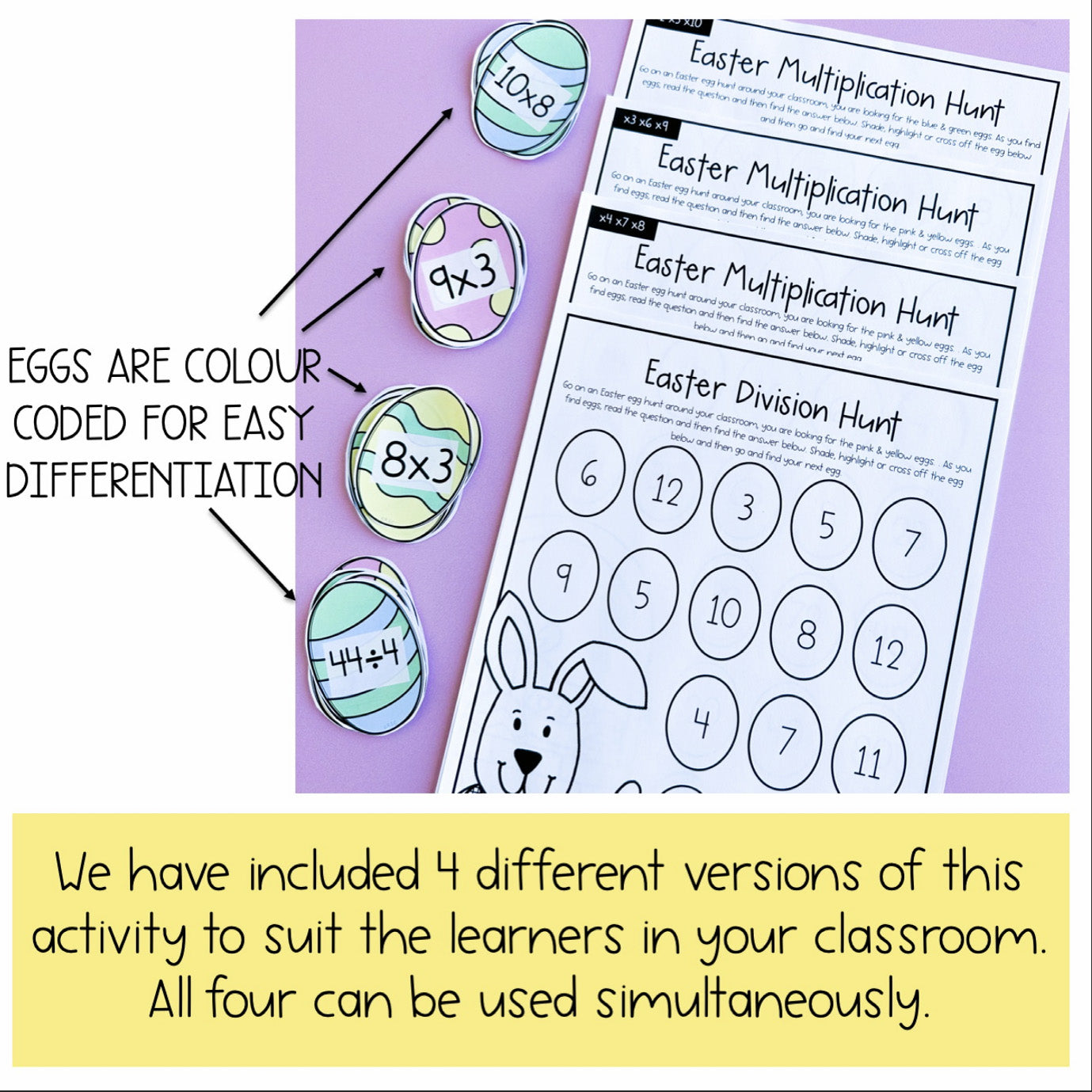 Easter Multiplication & Division Egg Hunt | Easter Math Lesson