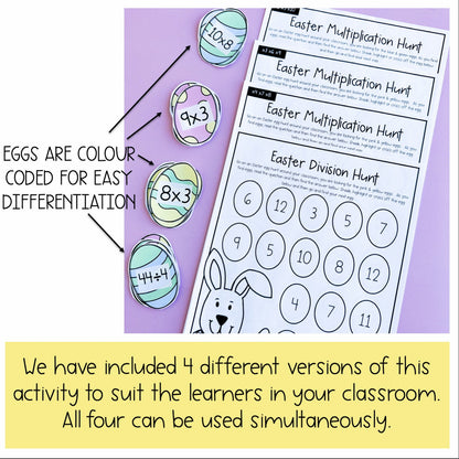 Easter Multiplication & Division Egg Hunt | Easter Math Lesson