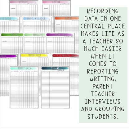 Eucalyptus Teacher Assessment Book | Data Records