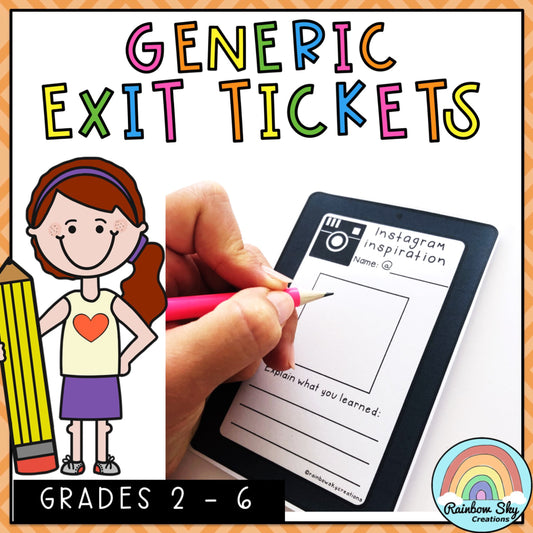 Exit Tickets | Exit Slip Templates | Generic