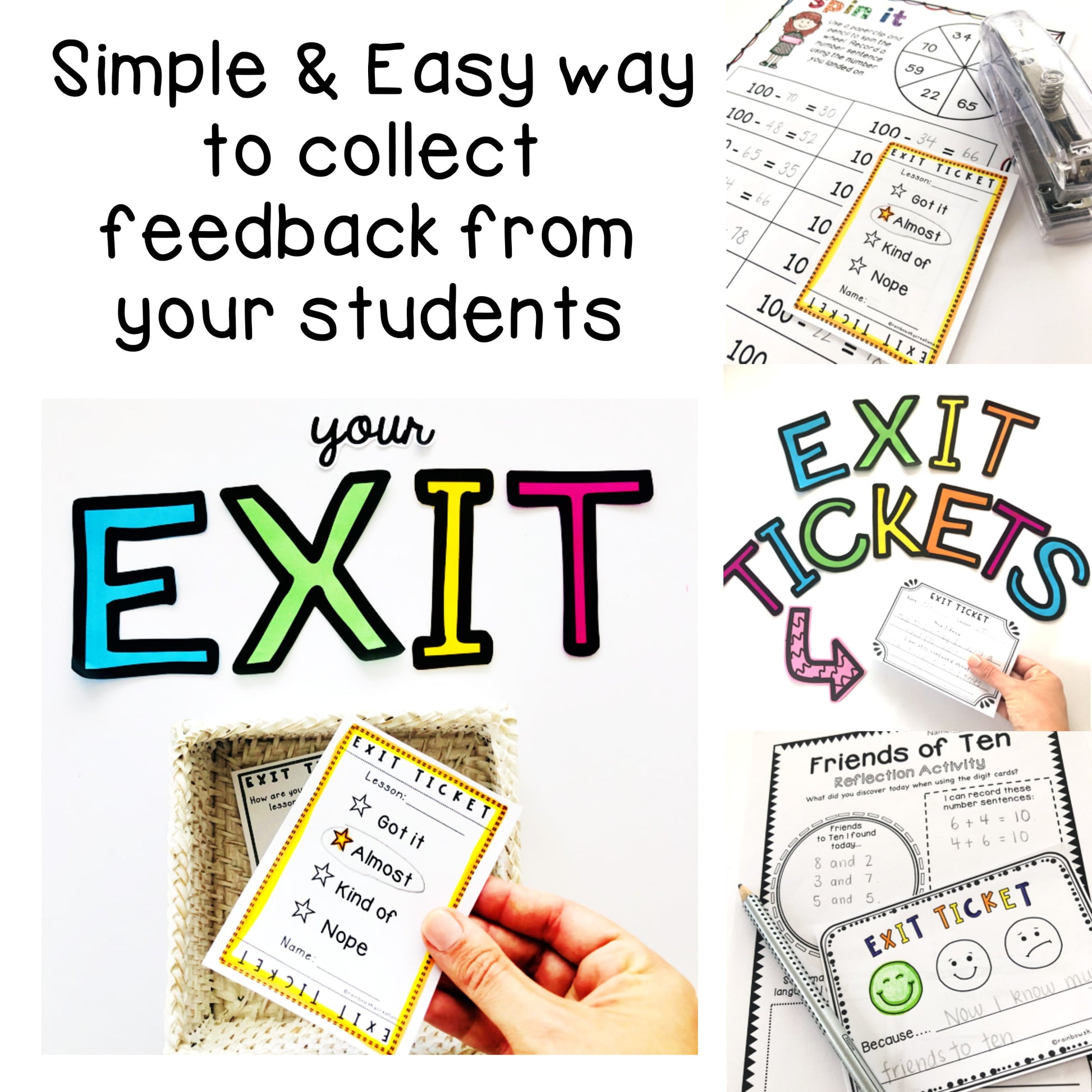 Exit Tickets | Exit Slip Templates | Generic