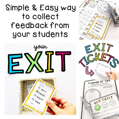 Exit Tickets | Exit Slip Templates | Generic