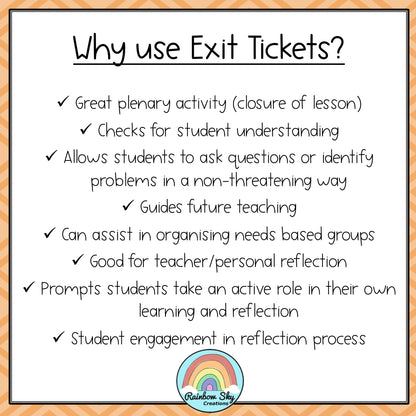 Exit Tickets | Exit Slip Templates | Generic