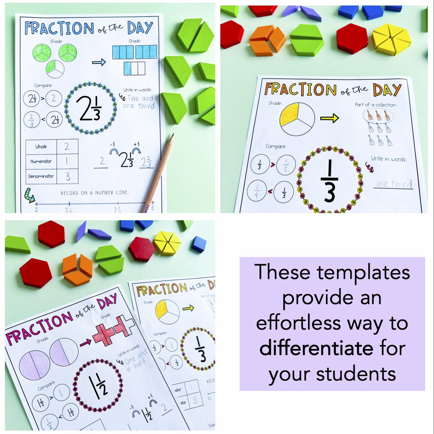 Fraction of the Day | Common fractions, improper fractions, mixed numbers