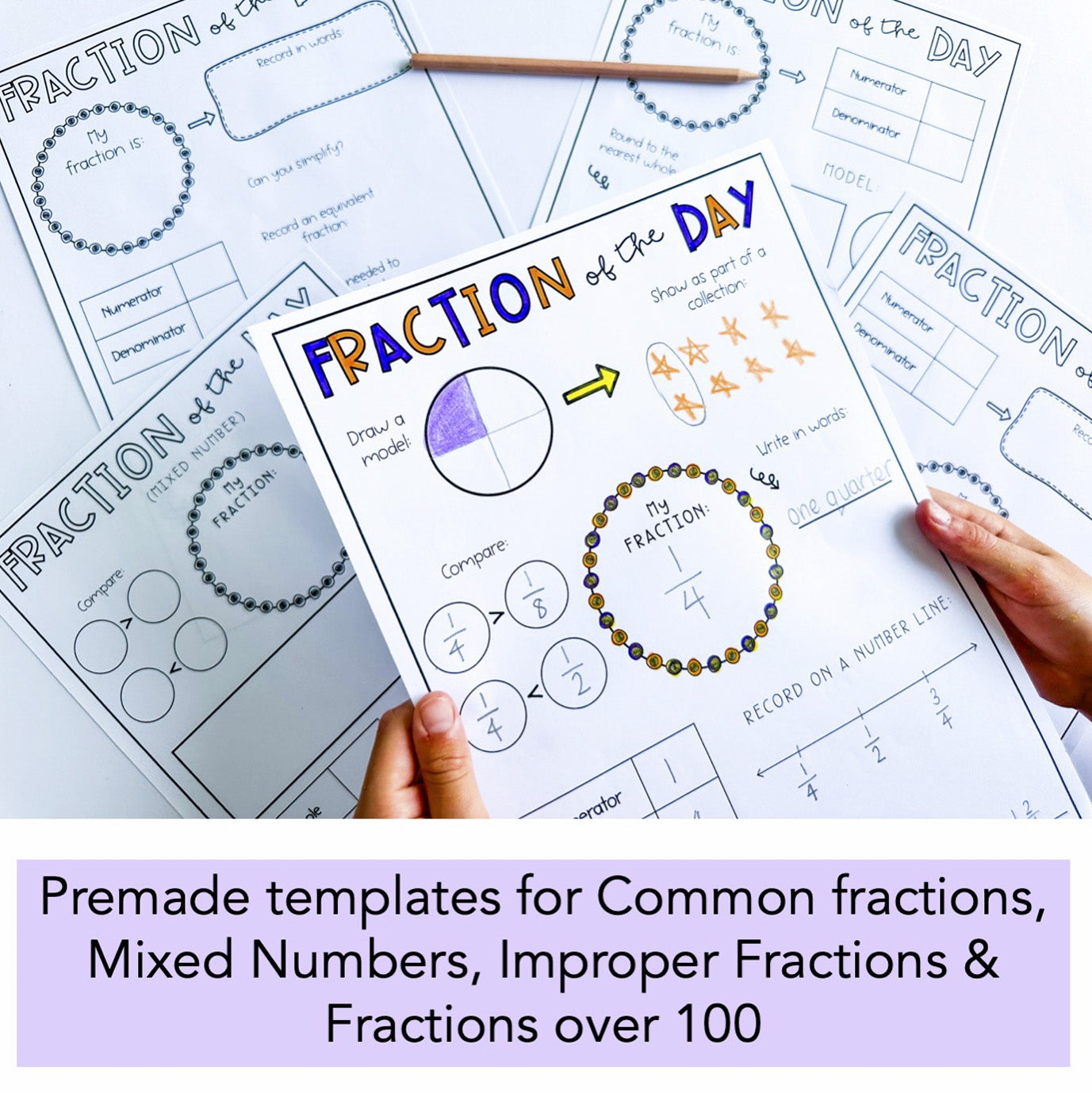 Fraction of the Day | Common fractions, improper fractions, mixed numbers