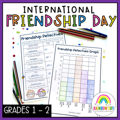 Friendship Activities | International Friendship Day | Grade 1 + 2 [SEL Lessons]