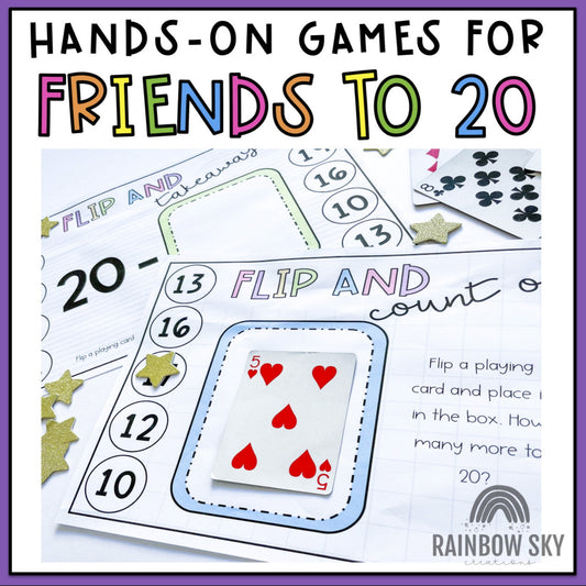 Friends of 20 Games | Addition and Subtraction Math Centers