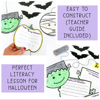 Halloween 3D Craft | Halloween Writing and Reflection Activity