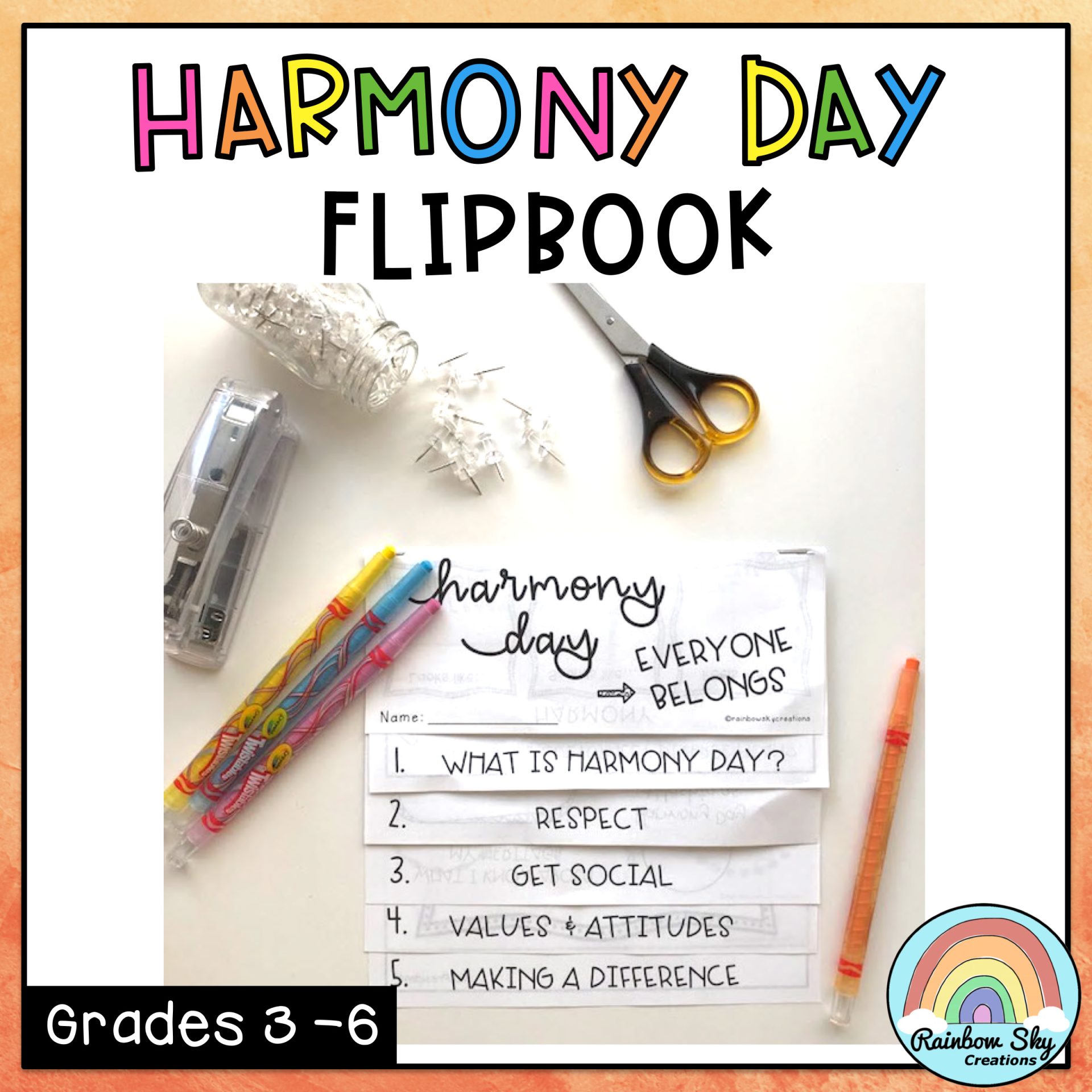 Harmony Day/Harmony Week Flipbook | Grade 3-6 Australia