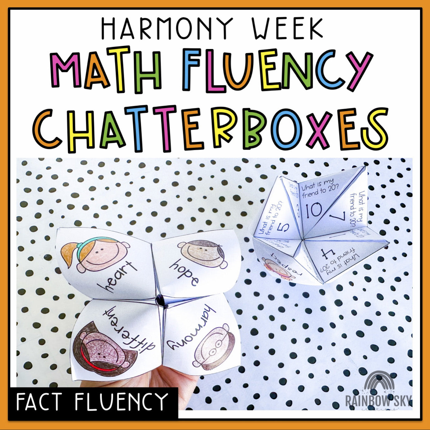 Harmony Week Math Chatterboxes | Year 1 Year 2 Maths Centres