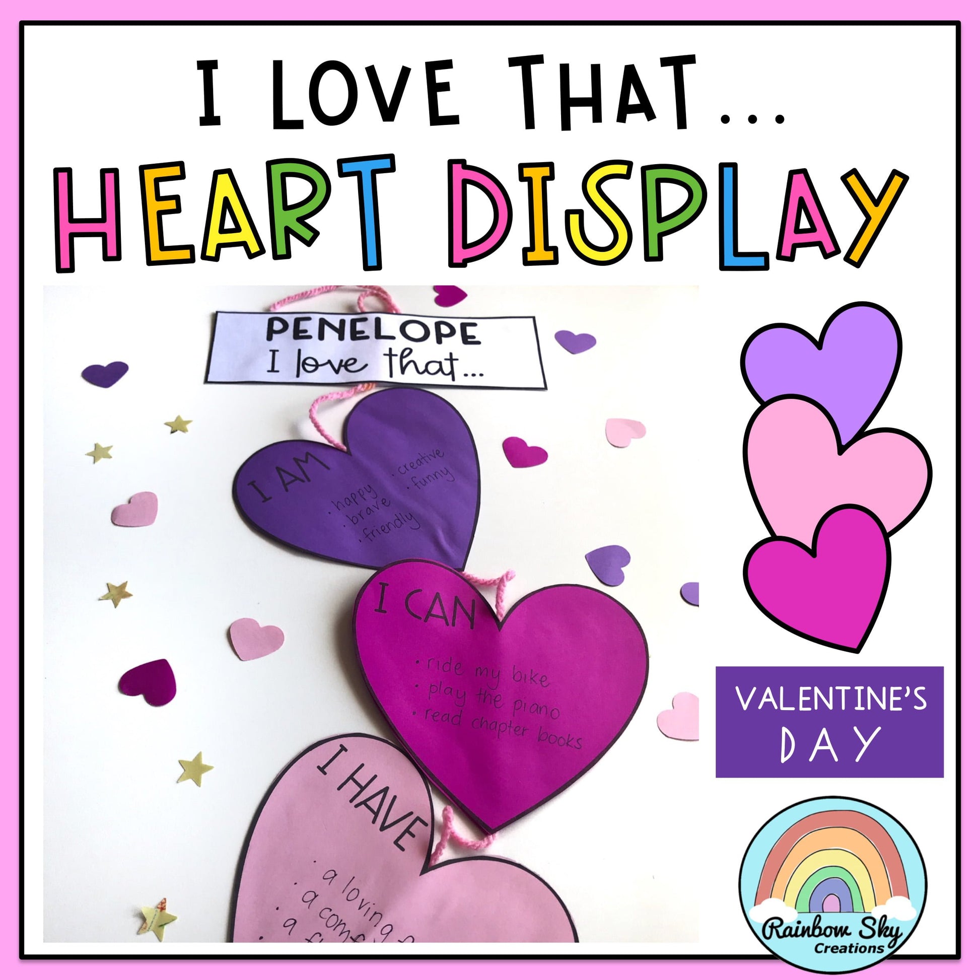 Self Love Heart Display | Valentine's Day Craft | SEL Activity