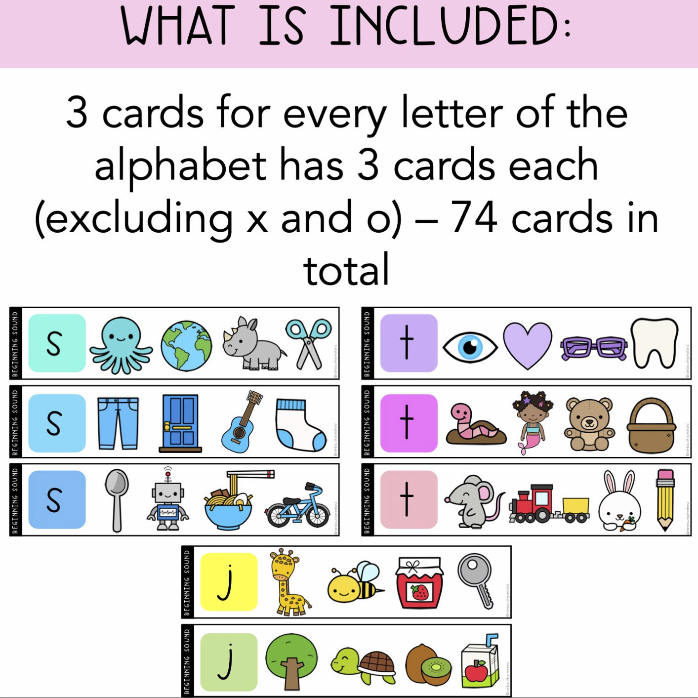 Initial Sound Activity / Beginning Sound Phonics Game