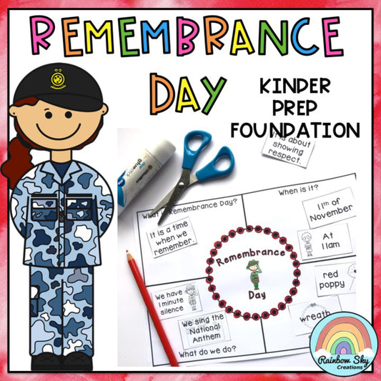 Remembrance Day Activities Australia | Foundation, Kindergarten, Prep