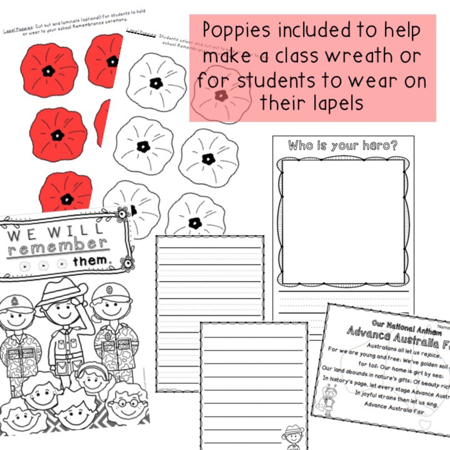 Remembrance Day Activities Australia | Foundation, Kindergarten, Prep