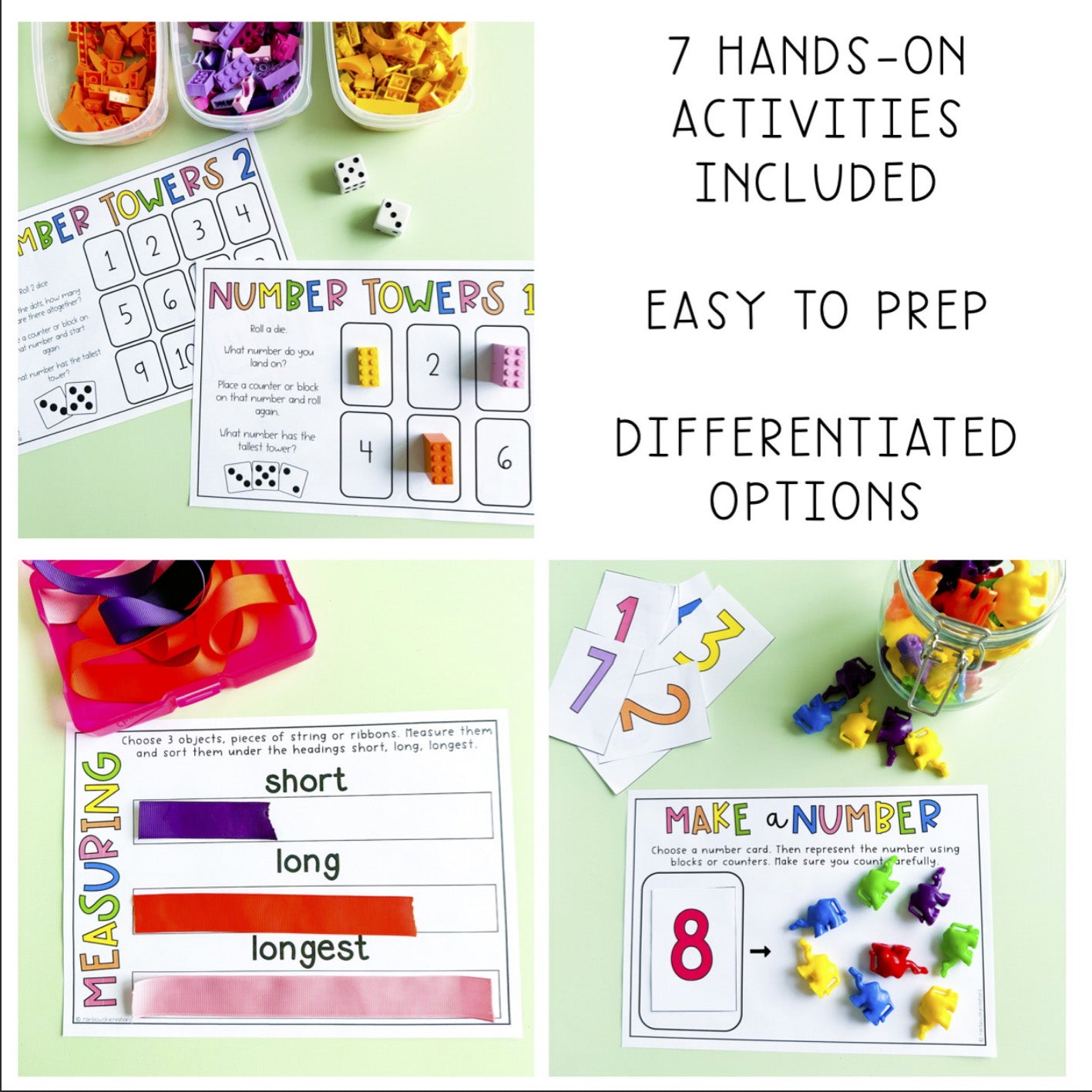 Math Centers for Kindergarten | Prep Maths Group Activities