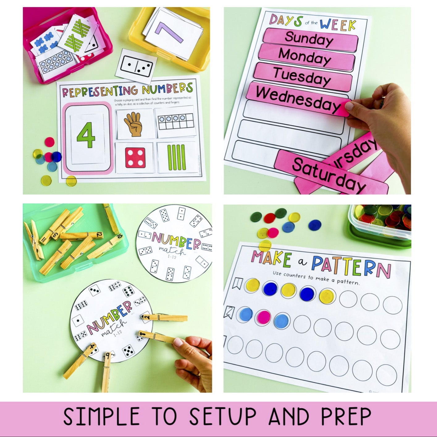 Math Centers for Kindergarten | Prep Maths Group Activities