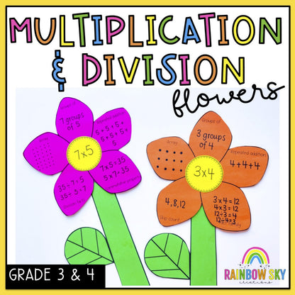 Representing Multiplication and Division Flowers | Math Center