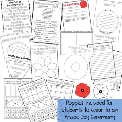 NZ ANZAC Day Pack | Year 2-3 [New Zealand Anzac Day Activities]