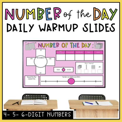 Number of the Day Warmup | Daily Number Slides